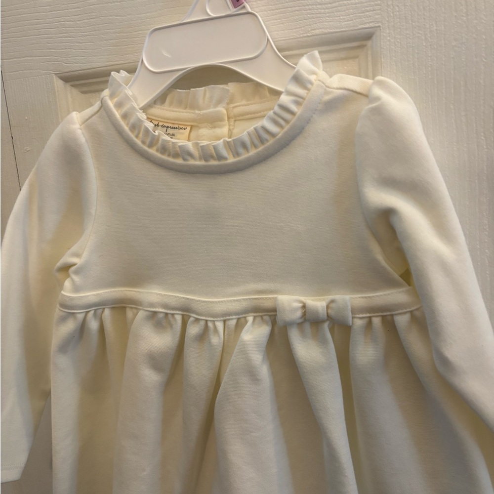 Baby Girl’s White Ruffle Dress